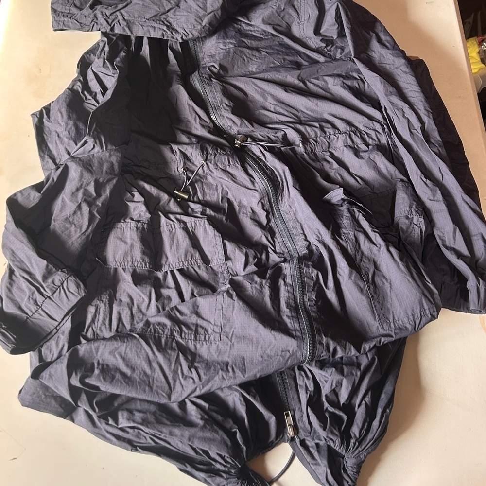 Torrid Navy blue Windbreaker Rain Jacket